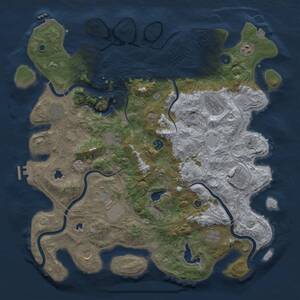 Thumbnail Rust Map: Procedural Map, Size: 4500, Seed: 1623151056, 16 Monuments