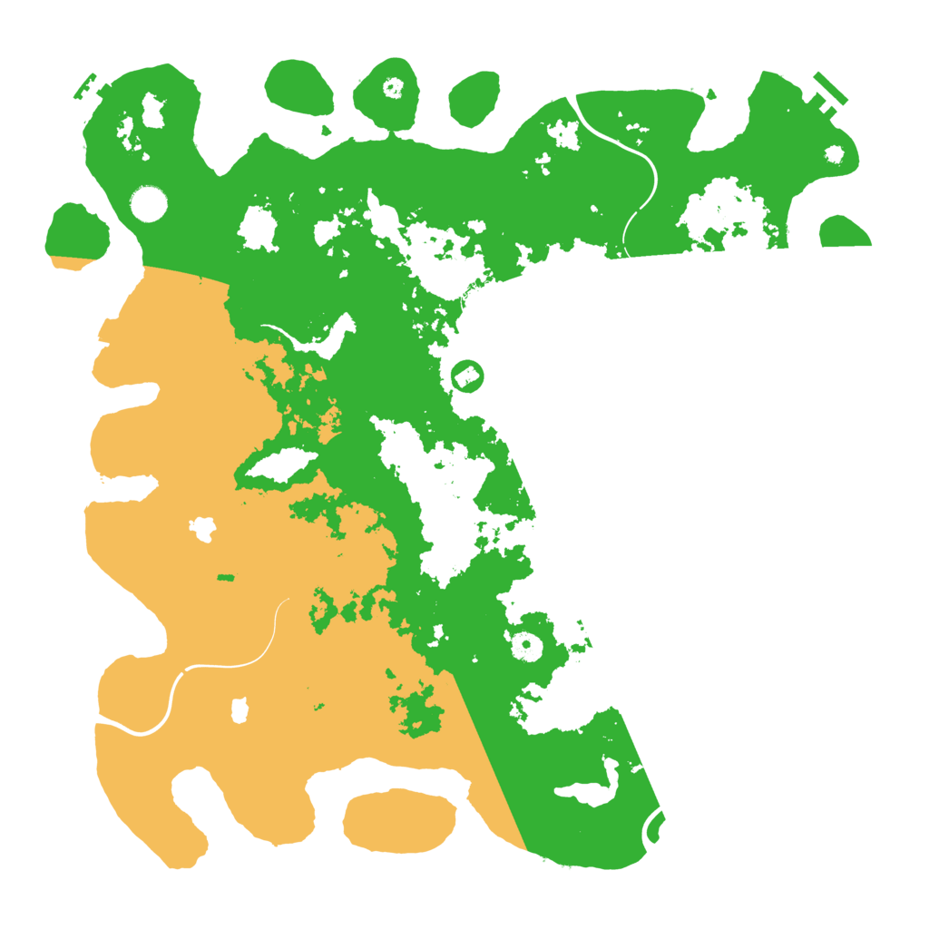 Biome Rust Map: Procedural Map, Size: 4500, Seed: 1623151056