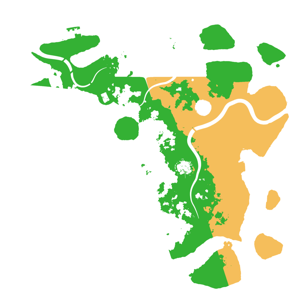 Biome Rust Map: Procedural Map, Size: 3500, Seed: 1347750301
