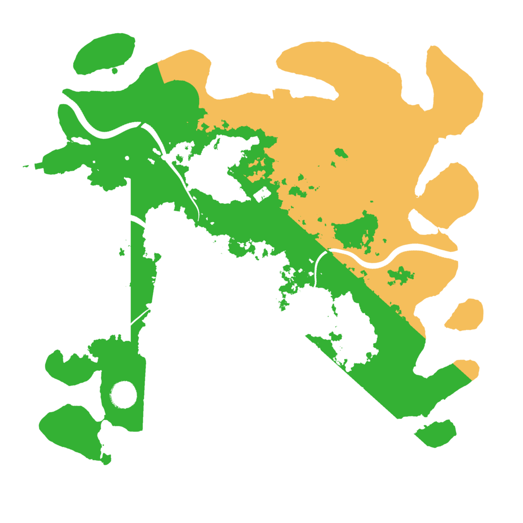 Biome Rust Map: Procedural Map, Size: 3500, Seed: 1356913349
