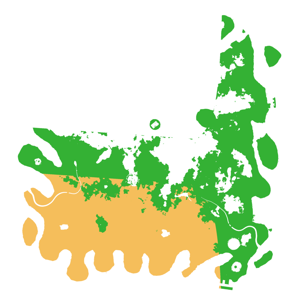 Biome Rust Map: Procedural Map, Size: 4500, Seed: 153973573