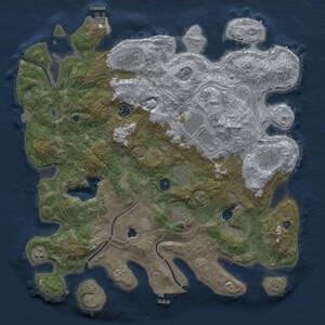 Thumbnail Rust Map: Procedural Map, Size: 4250, Seed: 25944452, 14 Monuments