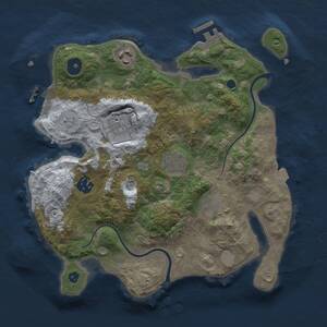 Thumbnail Rust Map: Procedural Map, Size: 3027, Seed: 974080807, 11 Monuments