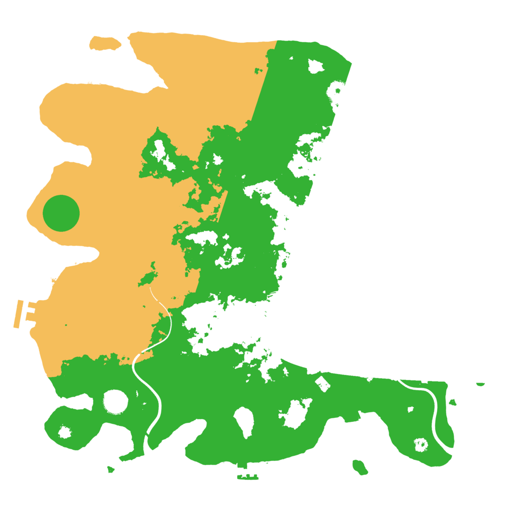 Biome Rust Map: Procedural Map, Size: 3750, Seed: 572834195