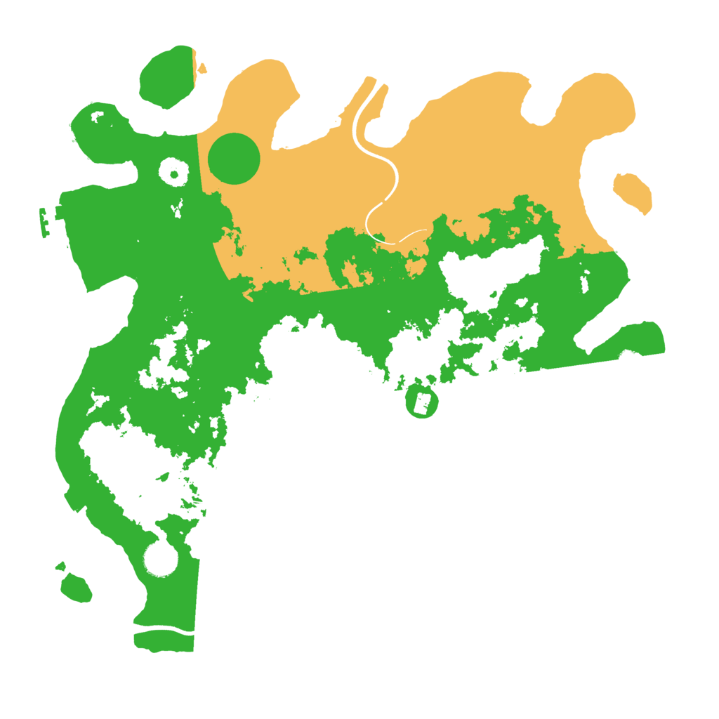 Biome Rust Map: Procedural Map, Size: 3675, Seed: 50000