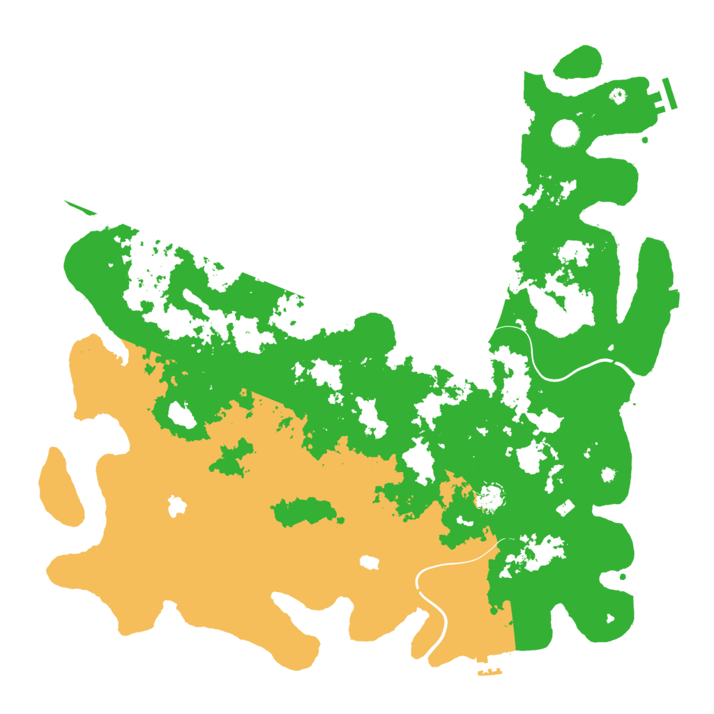 Biome Rust Map: Procedural Map, Size: 4500, Seed: 21000169