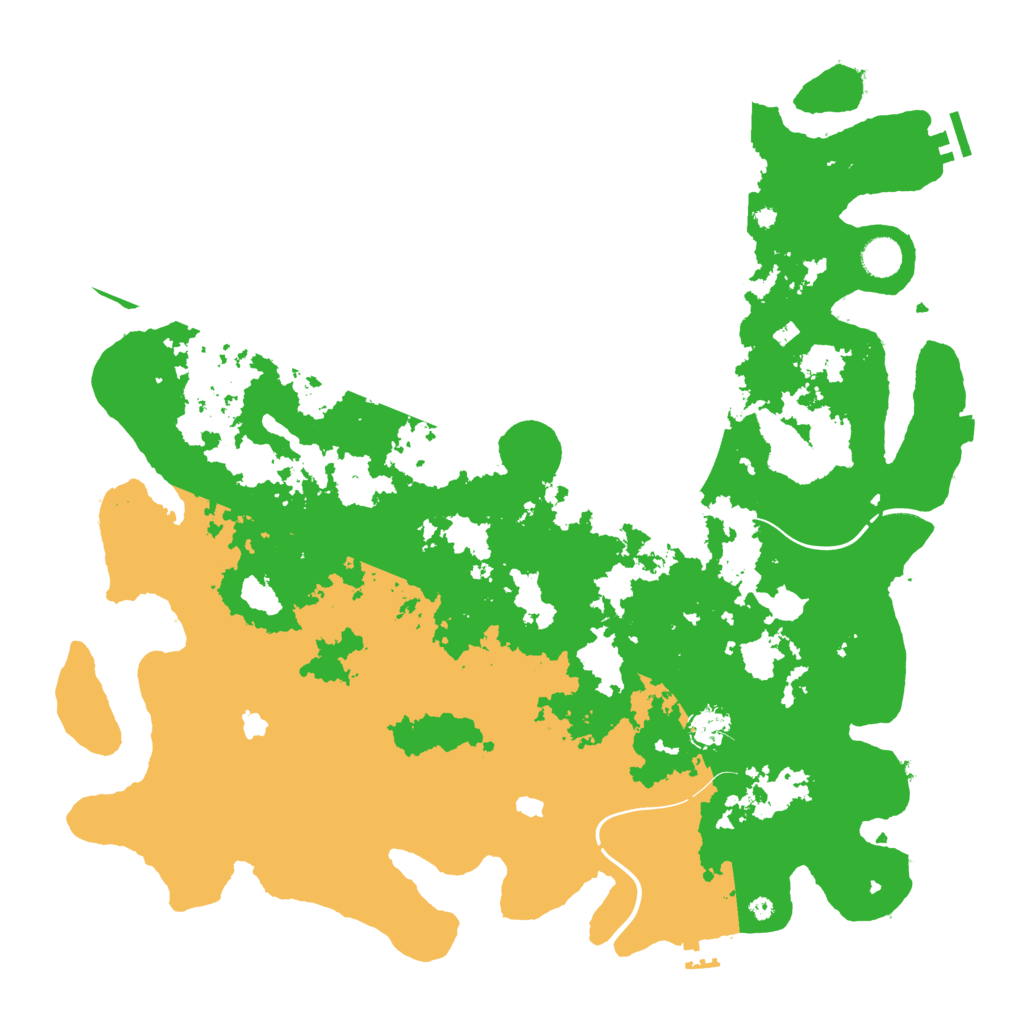 Biome Rust Map: Procedural Map, Size: 4500, Seed: 21000169