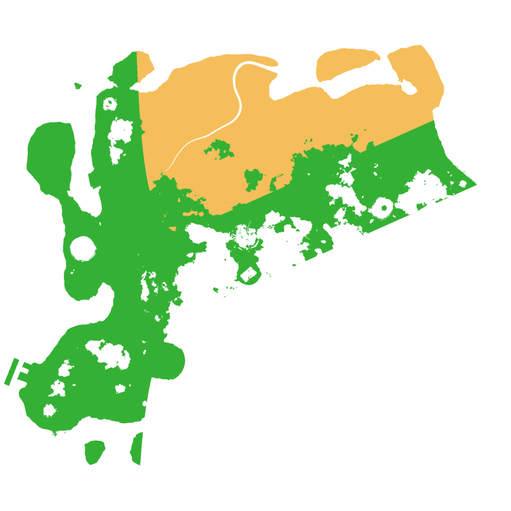 Biome Rust Map: Procedural Map, Size: 3700, Seed: 242706101