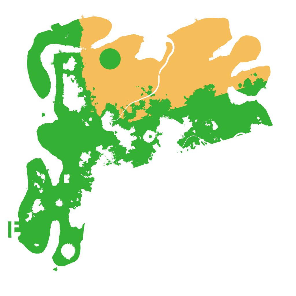 Biome Rust Map: Procedural Map, Size: 3700, Seed: 65301711