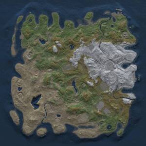 Thumbnail Rust Map: Procedural Map, Size: 4500, Seed: 1560854939, 17 Monuments