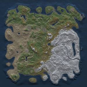 Thumbnail Rust Map: Procedural Map, Size: 4800, Seed: 1519243699, 17 Monuments