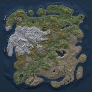 Thumbnail Rust Map: Procedural Map, Size: 4000, Seed: 832738198, 15 Monuments