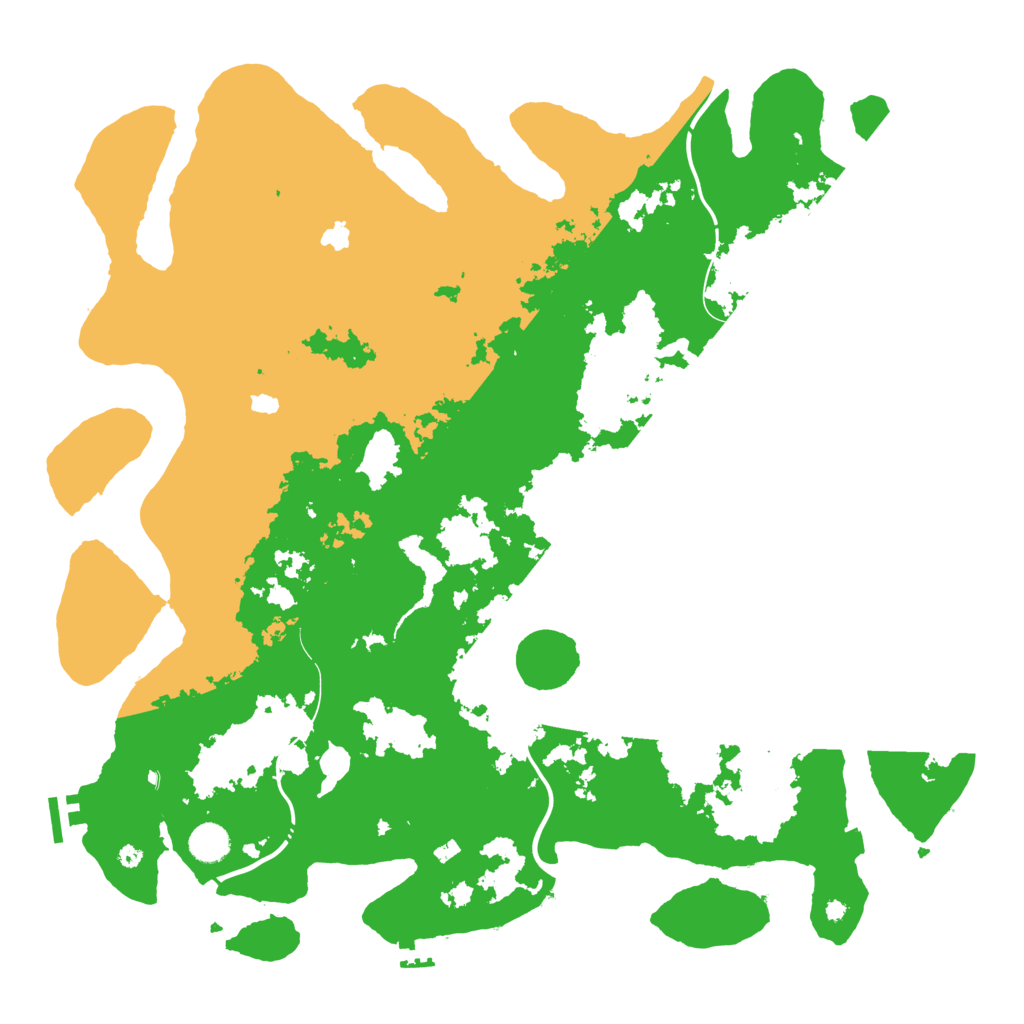 Biome Rust Map: Procedural Map, Size: 4500, Seed: 38477622
