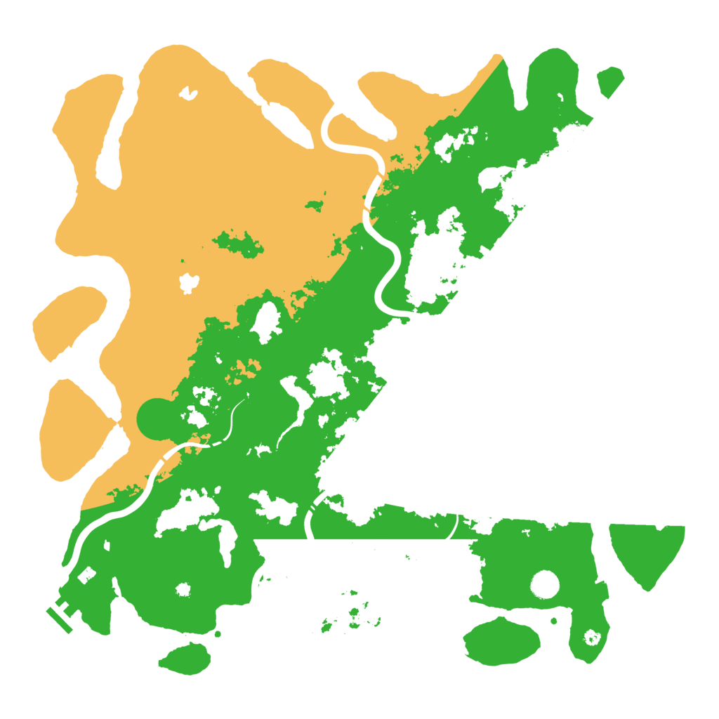 Biome Rust Map: Procedural Map, Size: 4500, Seed: 38477622