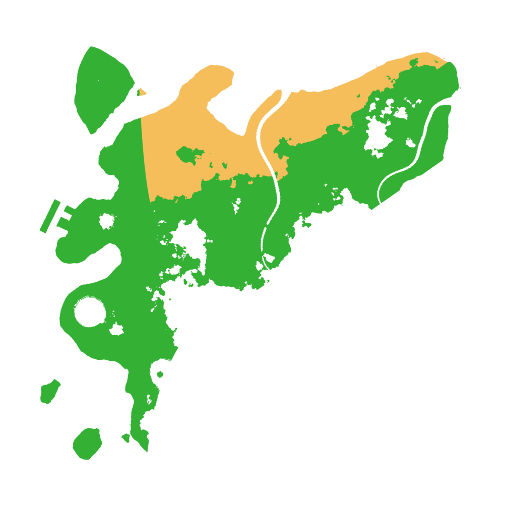 Biome Rust Map: Procedural Map, Size: 3000, Seed: 579717285