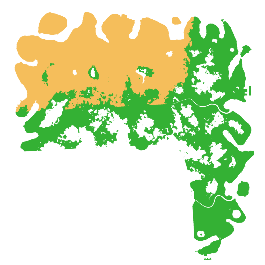 Biome Rust Map: Procedural Map, Size: 5500, Seed: 25784
