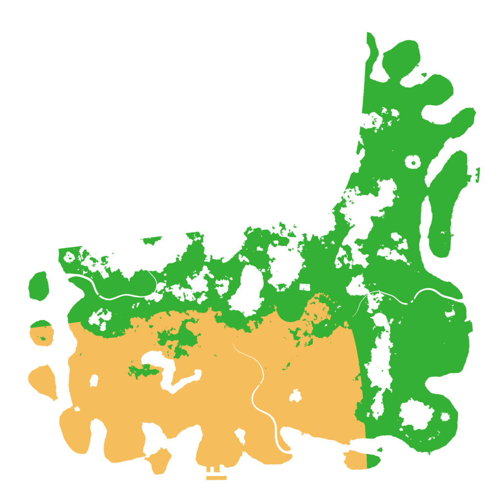 Biome Rust Map: Procedural Map, Size: 5000, Seed: 5120524