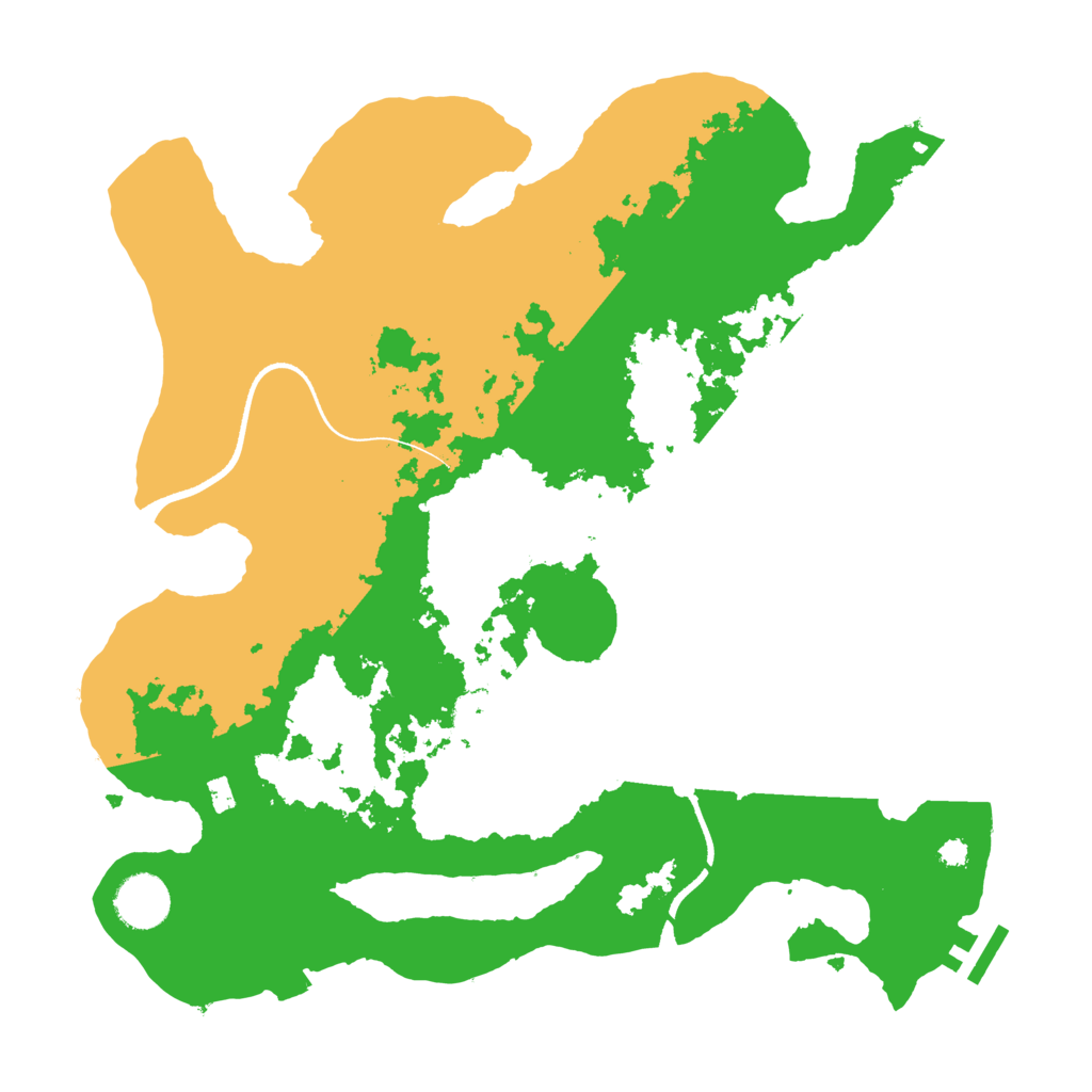 Biome Rust Map: Procedural Map, Size: 3500, Seed: 8291395