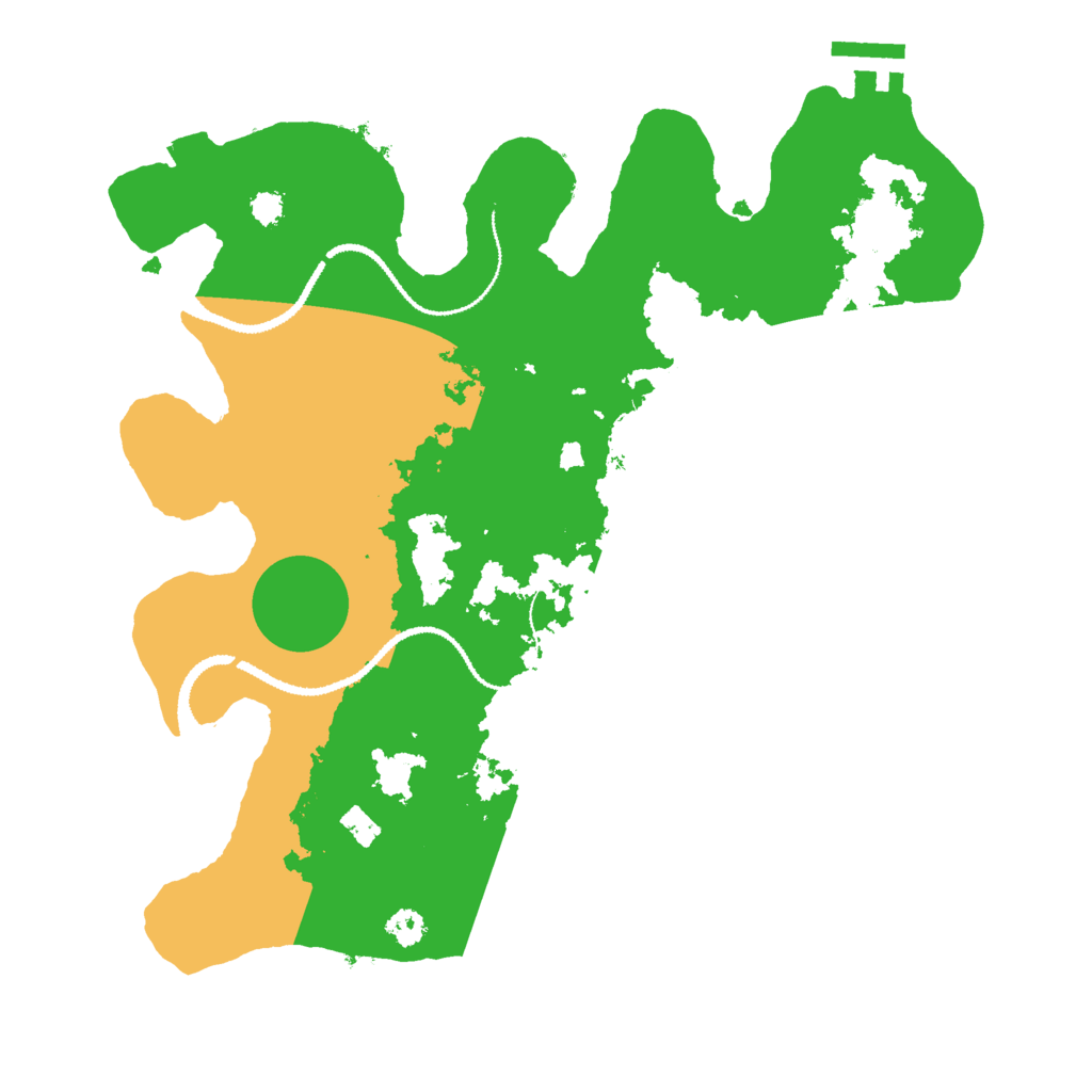 Biome Rust Map: Procedural Map, Size: 3000, Seed: 958424945