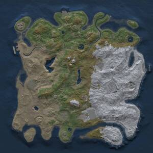 Thumbnail Rust Map: Procedural Map, Size: 4000, Seed: 481982, 14 Monuments