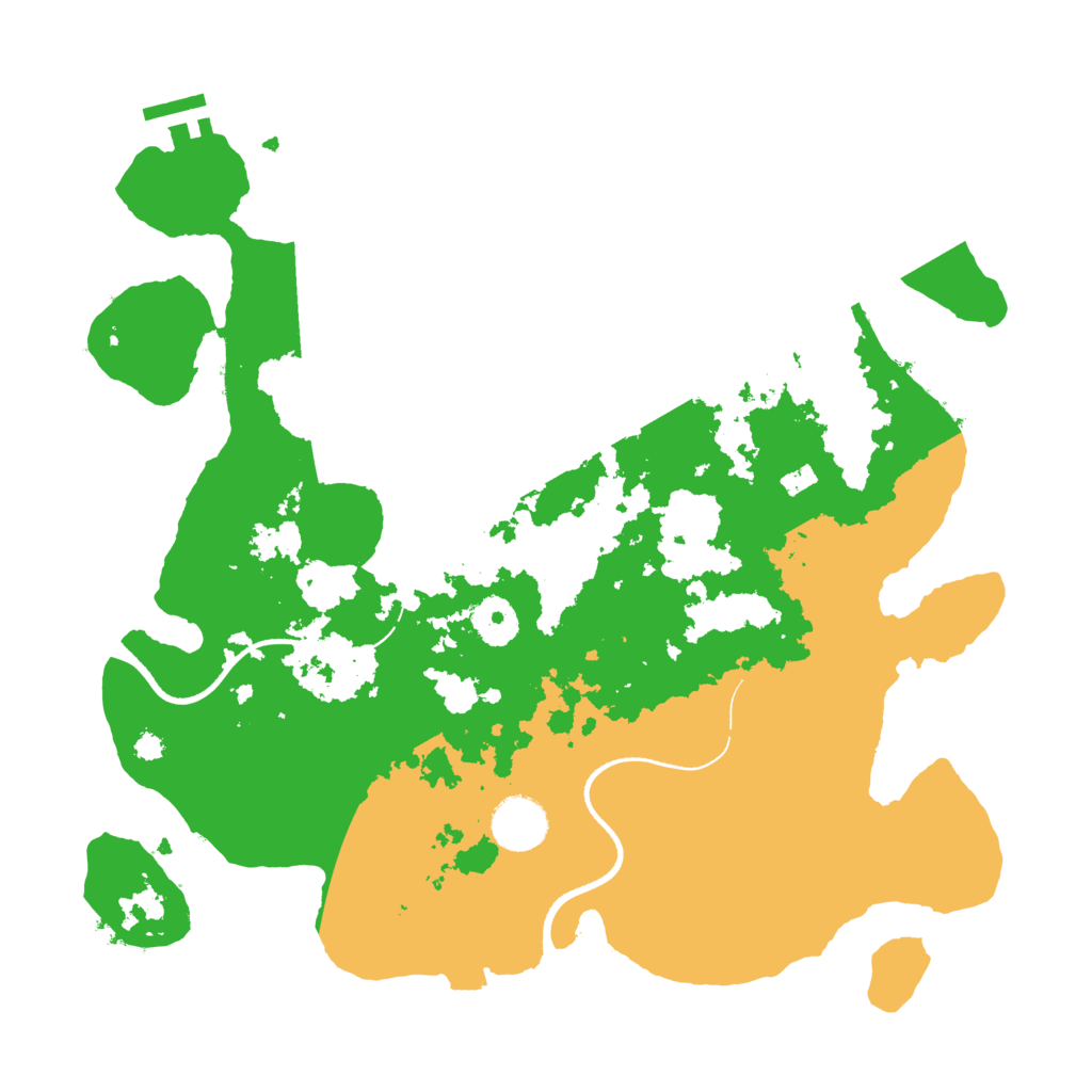 Biome Rust Map: Procedural Map, Size: 3500, Seed: 386254174