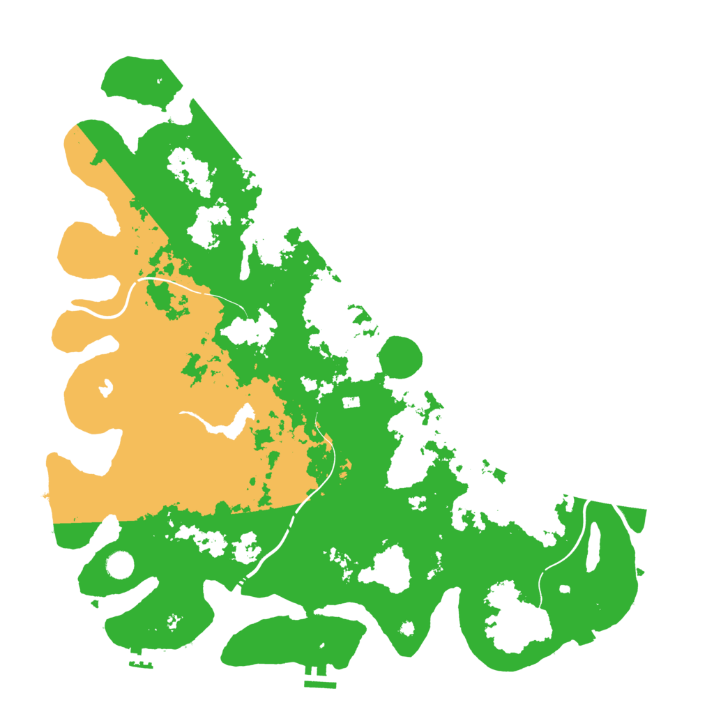 Biome Rust Map: Procedural Map, Size: 4500, Seed: 1158188710