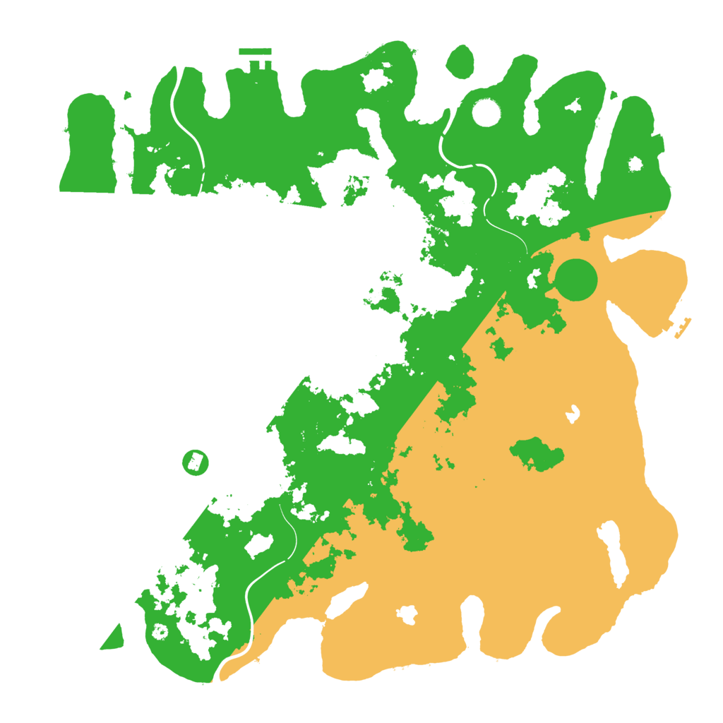 Biome Rust Map: Procedural Map, Size: 4500, Seed: 767742125