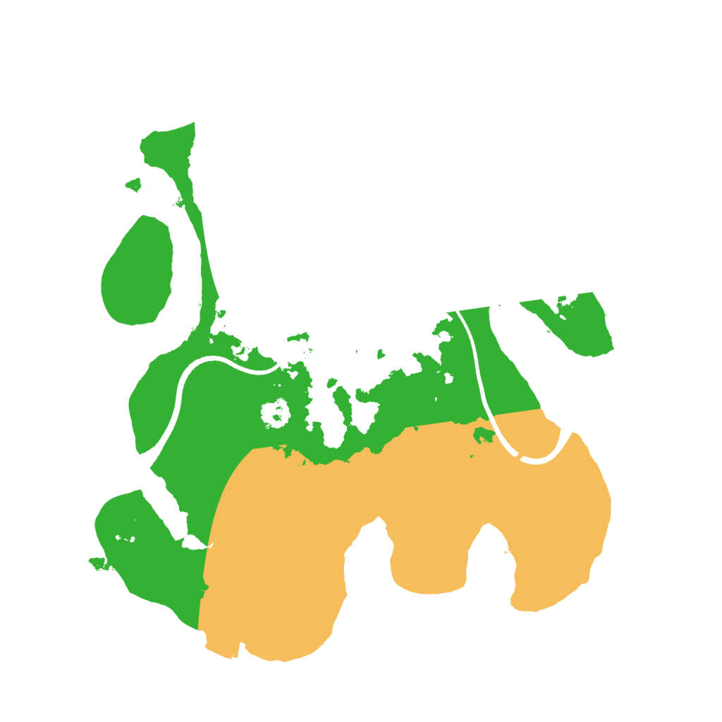 Biome Rust Map: Procedural Map, Size: 2500, Seed: 119362514