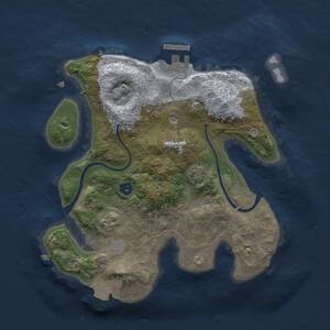 Thumbnail Rust Map: Procedural Map, Size: 2500, Seed: 119362514, 4 Monuments