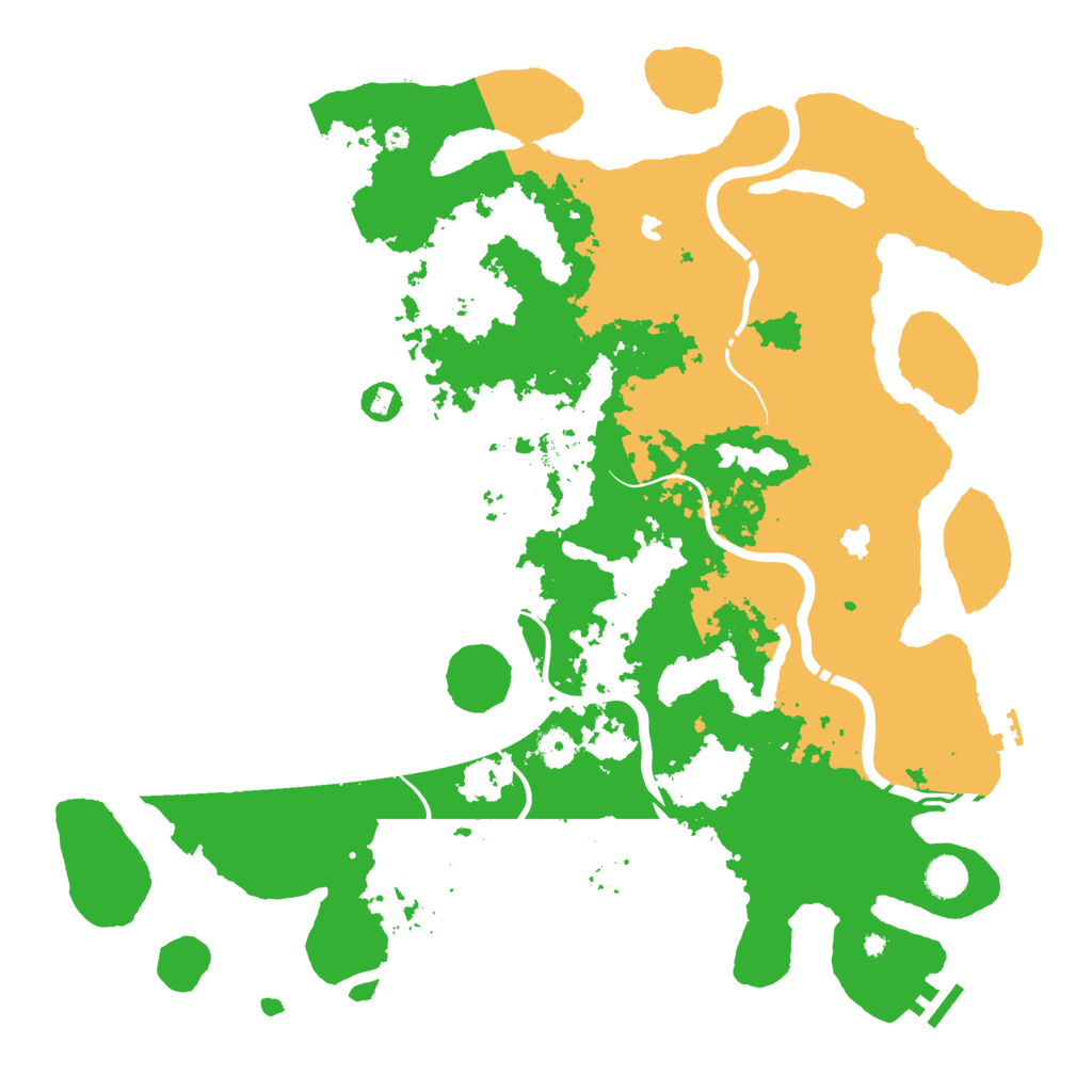 Biome Rust Map: Procedural Map, Size: 4500, Seed: 149559395