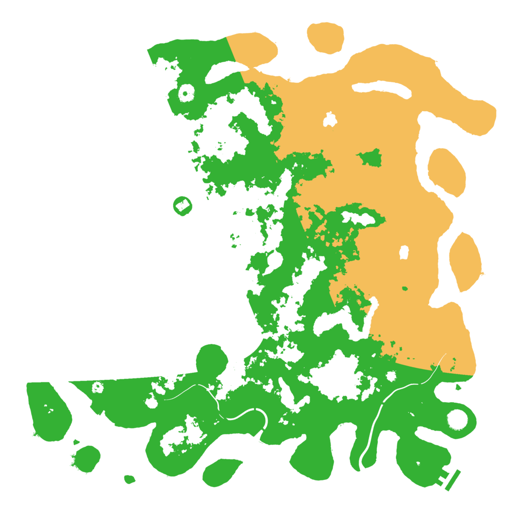 Biome Rust Map: Procedural Map, Size: 4500, Seed: 149559395