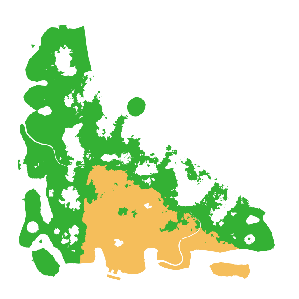 Biome Rust Map: Procedural Map, Size: 4500, Seed: 127894308