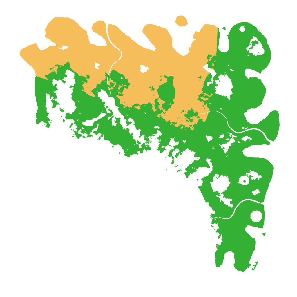 Biome Rust Map: Procedural Map, Size: 4500, Seed: 348965005