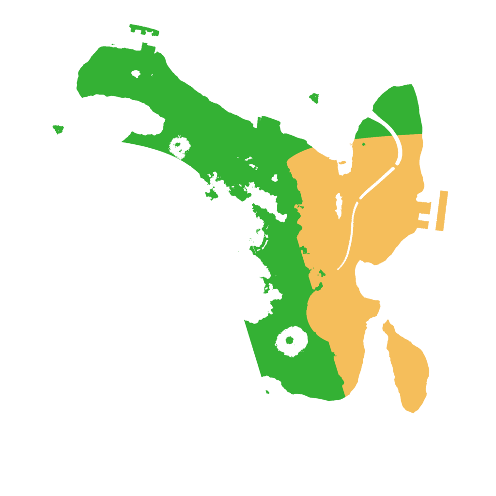 Biome Rust Map: Procedural Map, Size: 2500, Seed: 65329