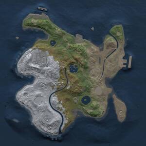 Thumbnail Rust Map: Procedural Map, Size: 2500, Seed: 65329, 6 Monuments