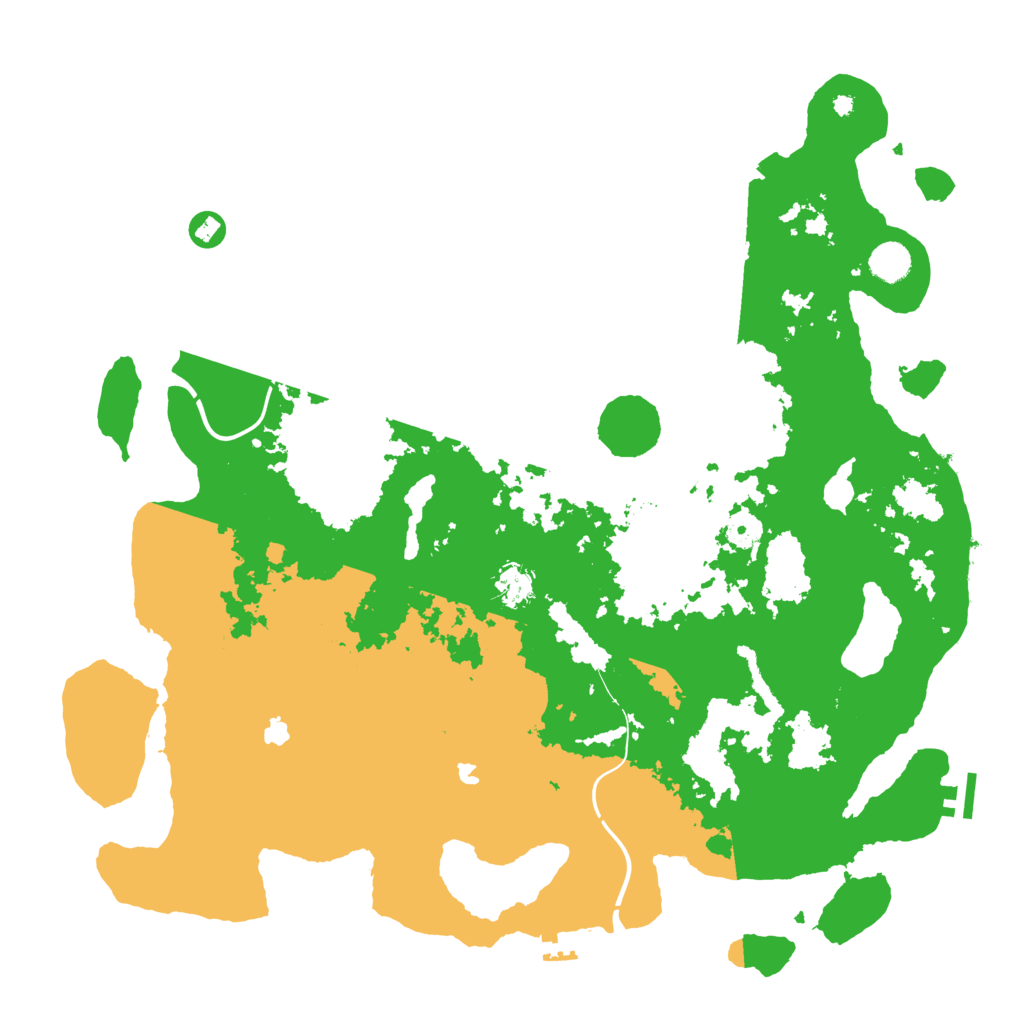 Biome Rust Map: Procedural Map, Size: 4500, Seed: 158421112