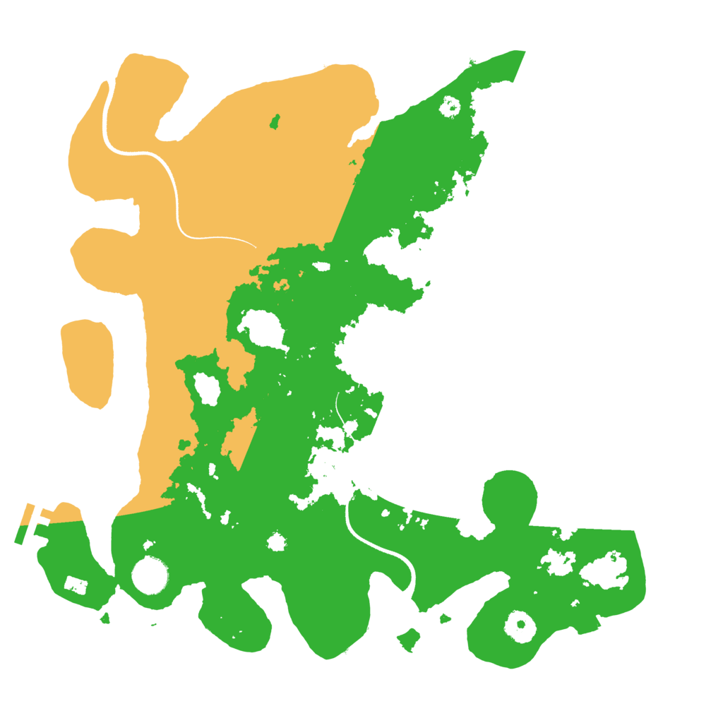 Biome Rust Map: Procedural Map, Size: 3500, Seed: 186387453