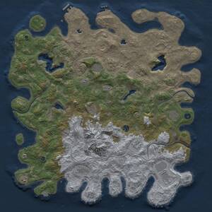 Thumbnail Rust Map: Procedural Map, Size: 5000, Seed: 245577971, 16 Monuments