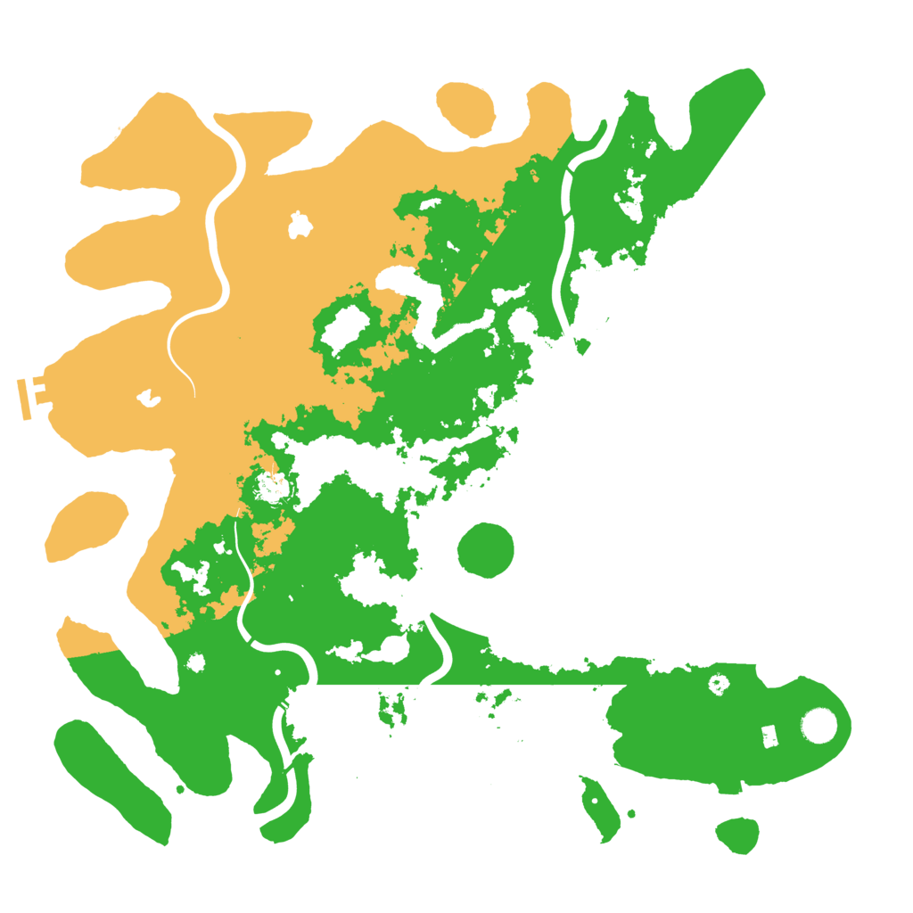 Biome Rust Map: Procedural Map, Size: 4500, Seed: 6373004