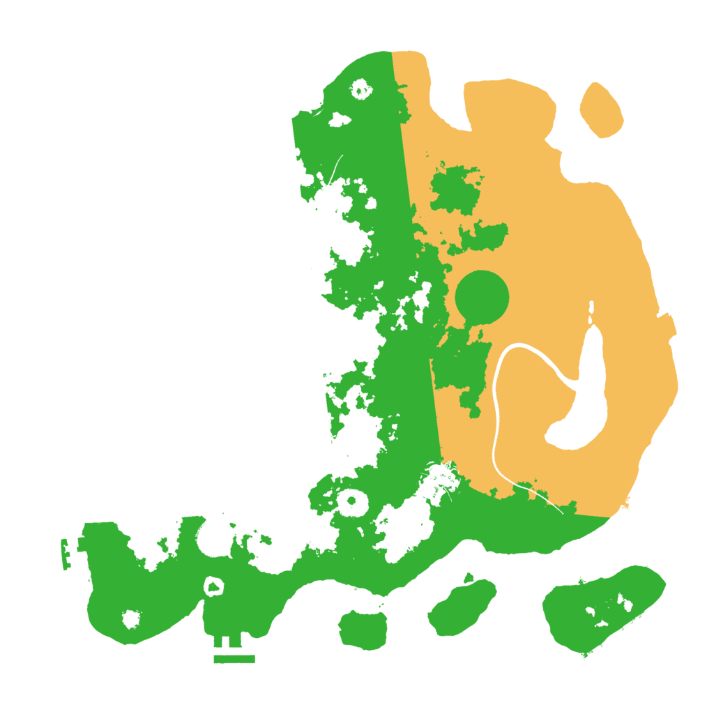 Biome Rust Map: Procedural Map, Size: 3500, Seed: 1719476874