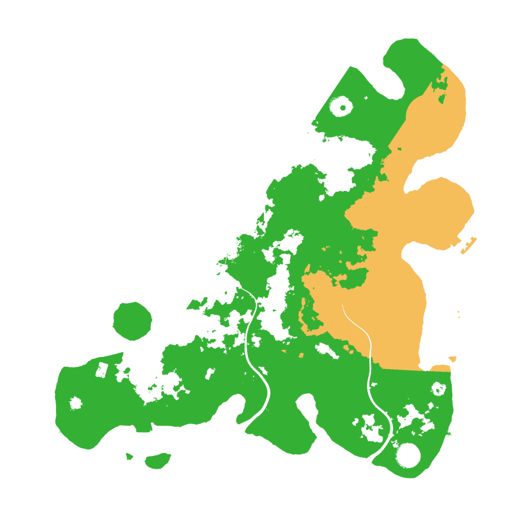 Biome Rust Map: Procedural Map, Size: 3650, Seed: 99762712