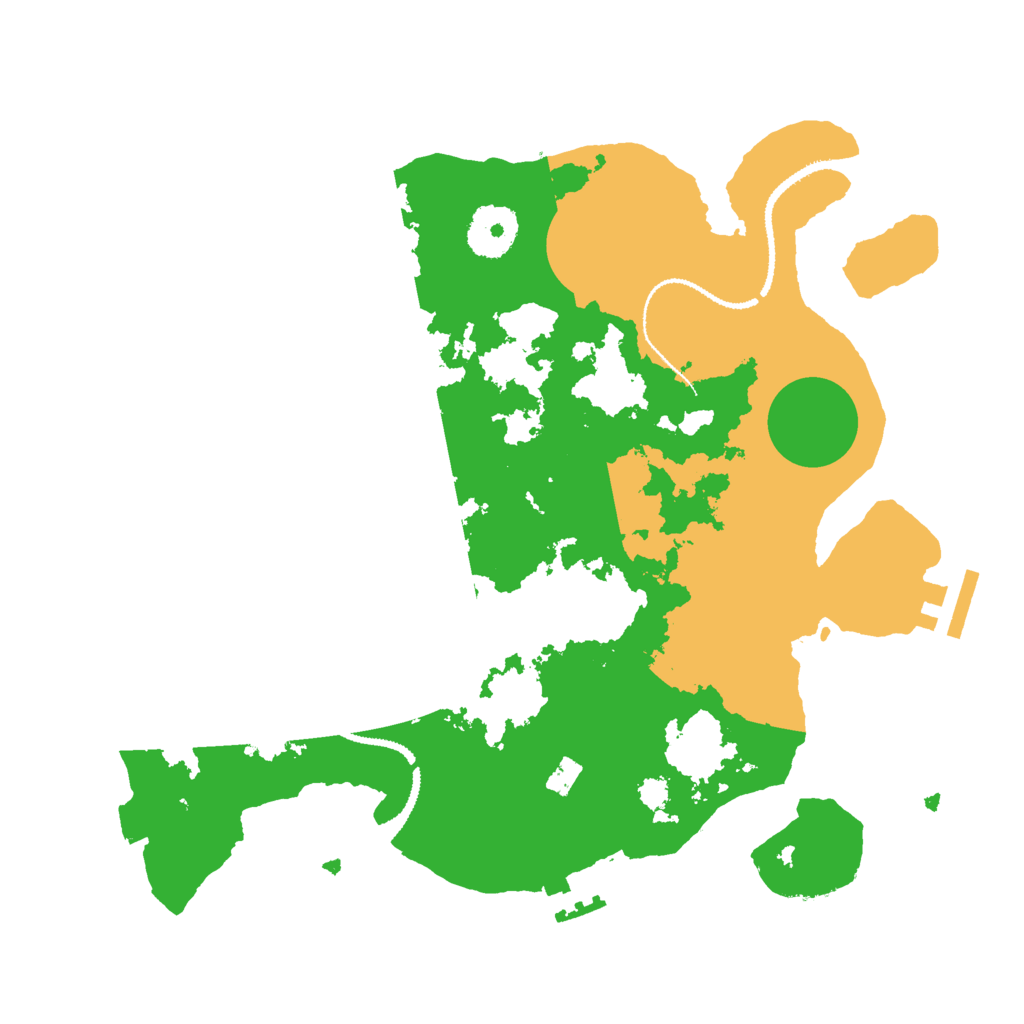 Biome Rust Map: Procedural Map, Size: 3000, Seed: 372657705