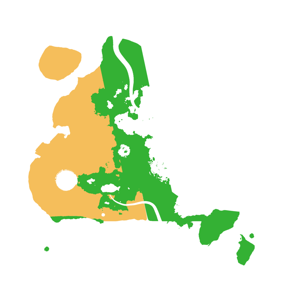 Biome Rust Map: Procedural Map, Size: 2500, Seed: 515254177