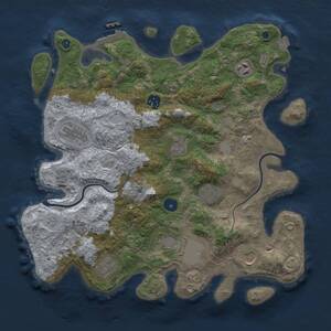 Thumbnail Rust Map: Procedural Map, Size: 3650, Seed: 4180534, 14 Monuments