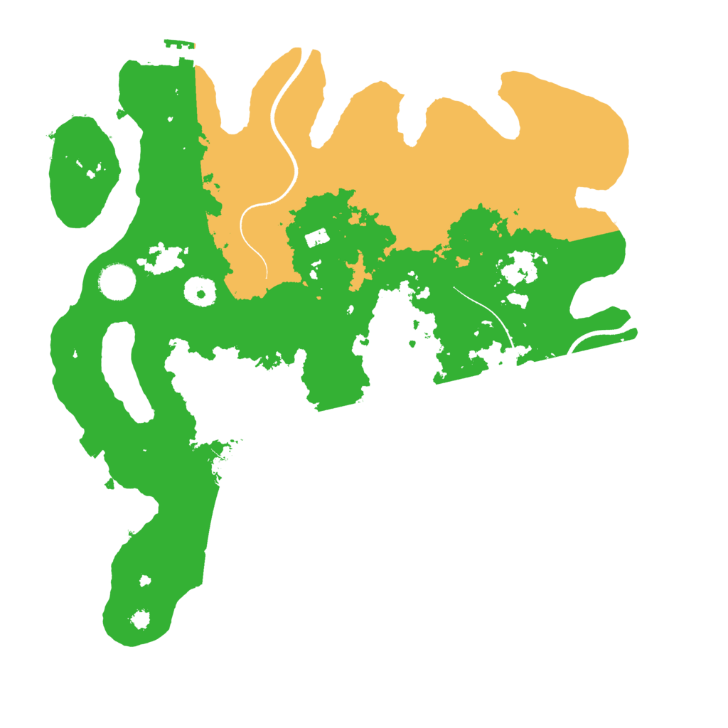 Biome Rust Map: Procedural Map, Size: 3500, Seed: 54542876