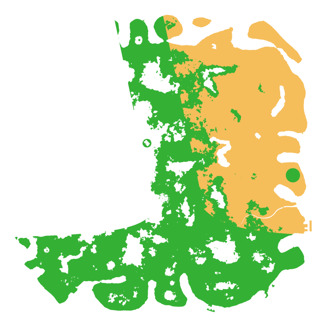 Biome Rust Map: Procedural Map, Size: 6000, Seed: 93639379