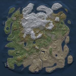 Thumbnail Rust Map: Procedural Map, Size: 4250, Seed: 45236774, 14 Monuments