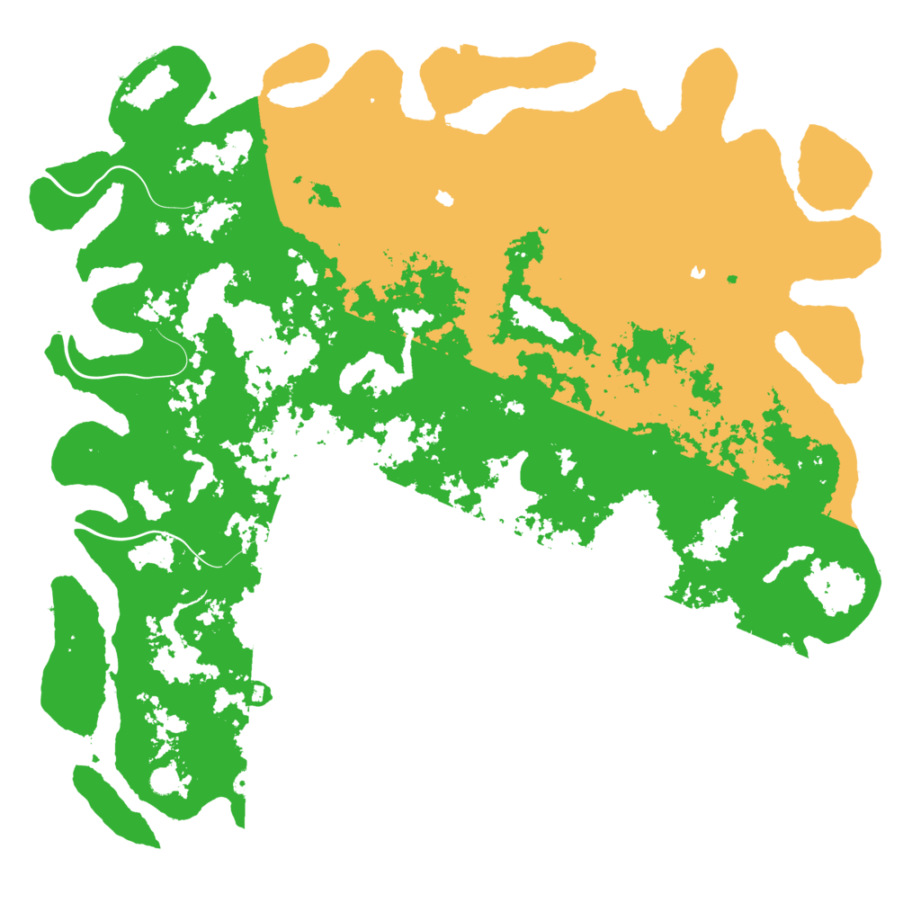 Biome Rust Map: Procedural Map, Size: 6000, Seed: 135790