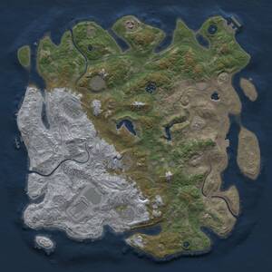 Thumbnail Rust Map: Procedural Map, Size: 4250, Seed: 1986319197, 15 Monuments