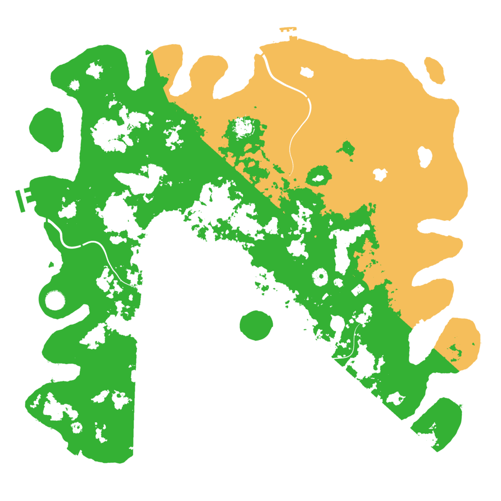 Biome Rust Map: Procedural Map, Size: 4500, Seed: 1605393074